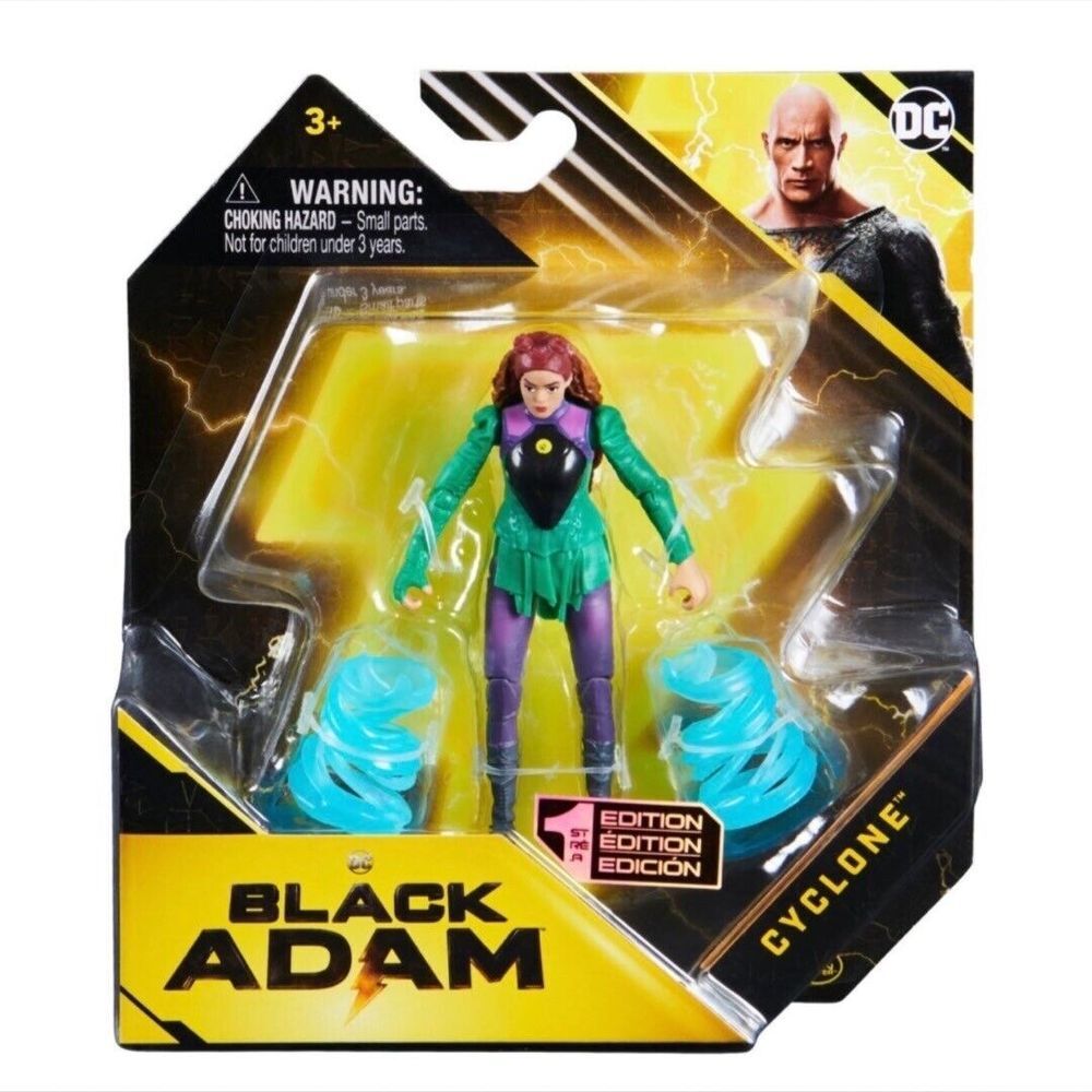 DC Comics Black Adam 1st‎ Edition 4" Action Figure Cyclone Spin Master NIB